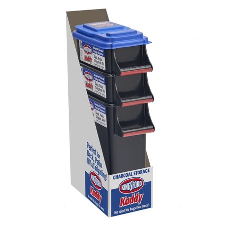 Kingsford Buddeez Kaddy 16-1/2 in. H X 7-3/4 in. W X 14-1/2 in. D Stackable Storage Bin 00075B